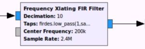 GNU Radio Frequency Xlating FIR Filter Block